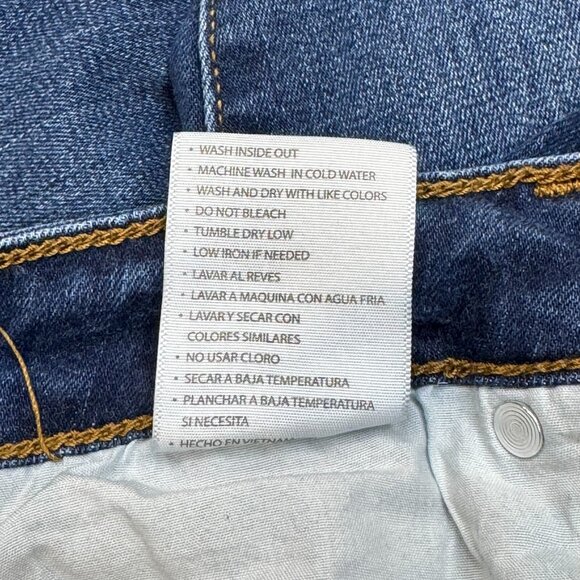 KanCan Womens Blue Distressed Denim Jeans Skinny Leg Mid Rise Size 13/30 - Picture 13 of 13